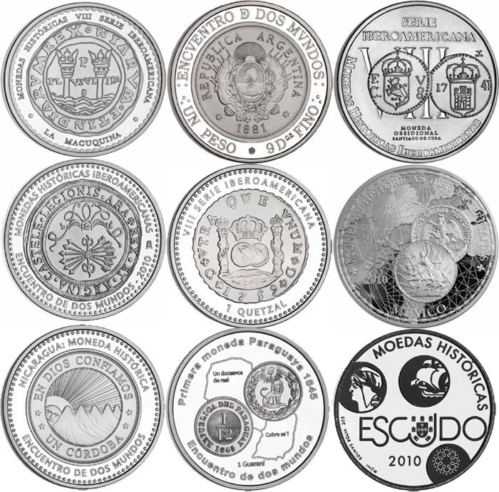 восьмой набор «иберо-американских» монет