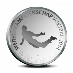 Монета с изображением гола Робина ван Перси (Нидерланды)